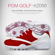PGM/женская ультра-светильник, износостойкая обувь для гольфа, Женская противоскользящая фиксированная обувь, кроссовки для гольфа, водонепроницаемые, дышащие, 35-39