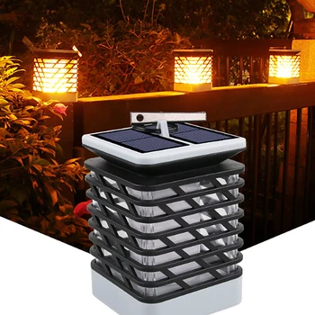 

LED Solar Lamp Flickering Smokeless Flameless Candle Waterproof Flame Lamp Flickering Garden Light Hanging Solar Lantern
