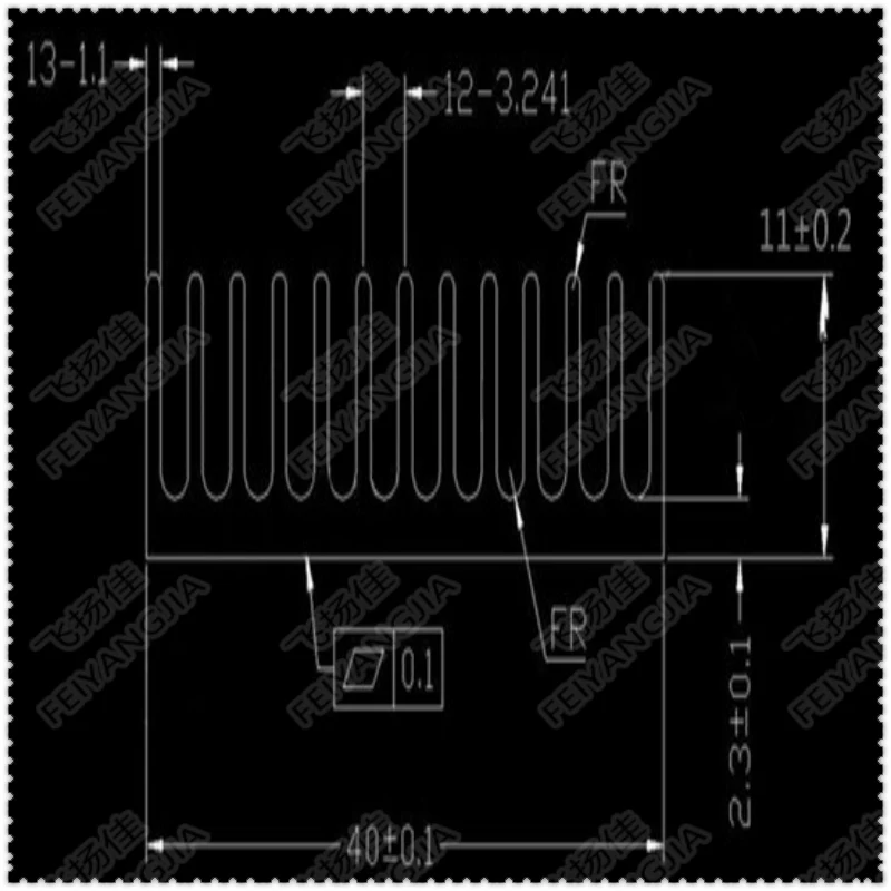 2 шт 120x40x11 мм алюминиевые радиаторы, электронный радиатор, охлаждающий алюминиевый блок