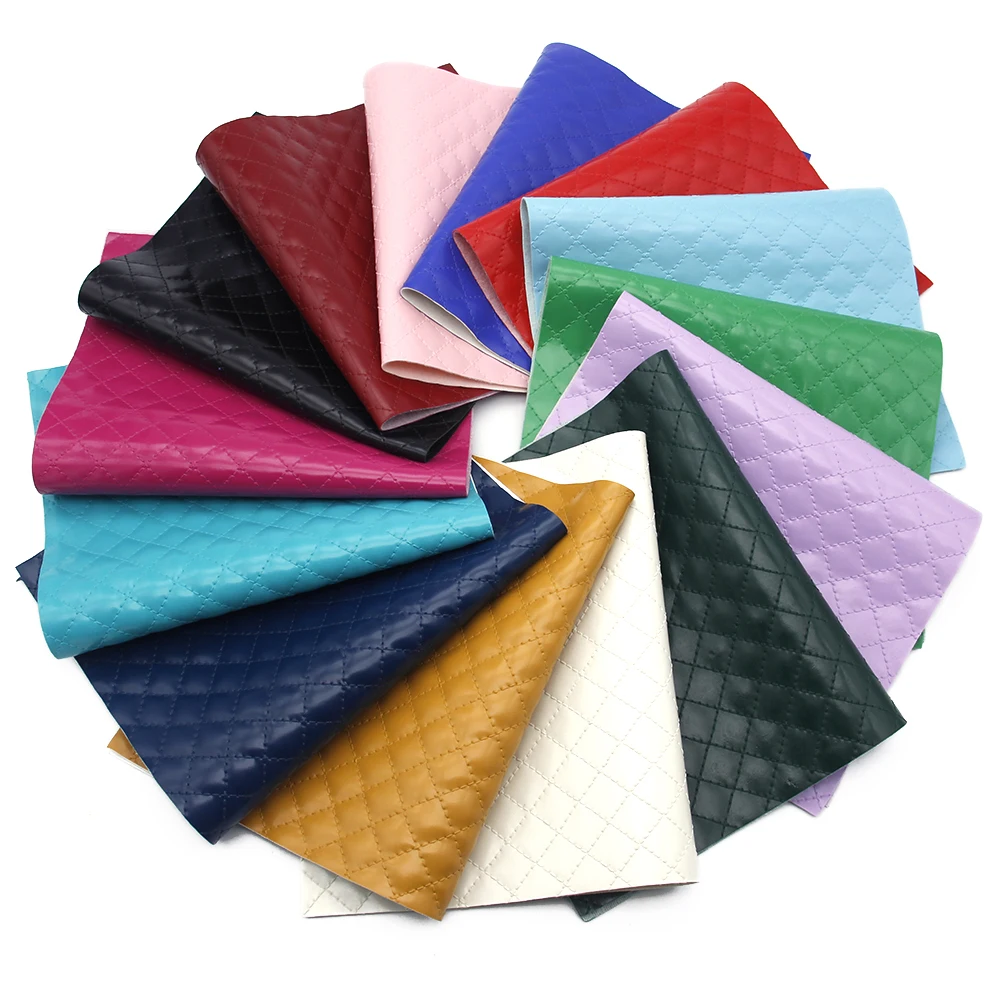 

20*34cm Argyle Pattern Synthetic Leather Fabric Sheets,DIY Handmade Materials For Home Events Crafts Making,1Yc7286