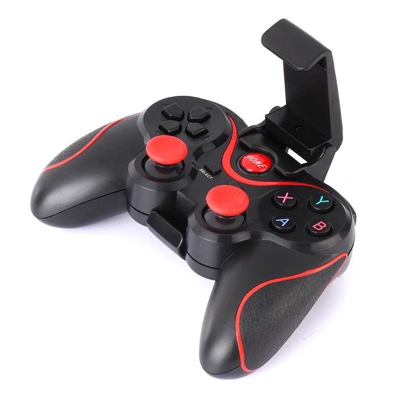 melhor X3 Telefone Inteligente Controlador de Jogo Sem Fio Bluetooth Joystick Gamepad Com Stand Holder Telefone para Android Smartphones Tablet PC