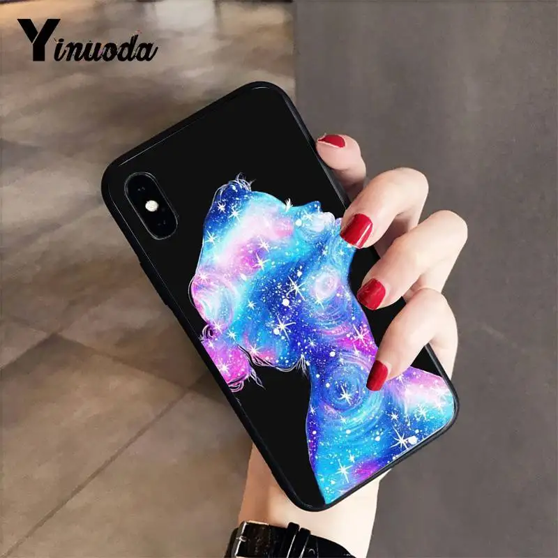Yinuoda фиолетовый чехол для телефона с космическими звездами iPhone 8 7 6 6S 6Plus 5 5S SE XR X XS