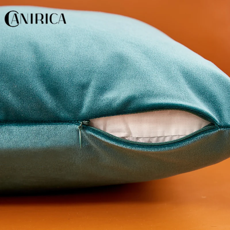 CANIRICA вельветовый чехол для подушки наволочка 45*45 Желтая подушка домашний
