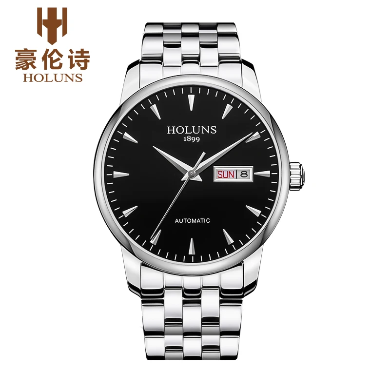 

Top Brand HOLUNS Men'S Watches Full Steel Waterproof Automatic Mechanical Watch Relogio Masculino Male Business Wristwatch