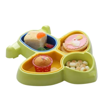 

BOBORA Baby Dinnerware Plane Design Multi Separate Baby Feeding Dinner Plates Bowl Children Dishes Kids Bowl