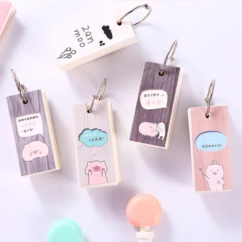

Coloffice Cute Cartoon Pig Memo Pad Pocket Portable English Word Blank Page Memory Book Small Notebook Students Stationery 1PC