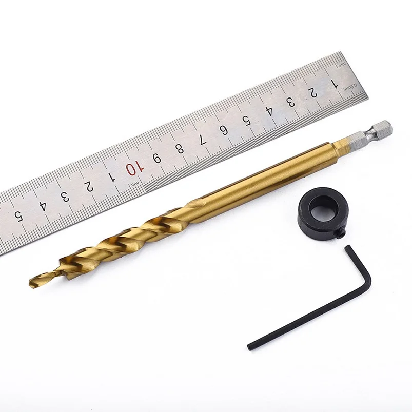  Pocket Hole Jig Step Drill Woodworking Joinery For Wood Drilling Tool 38inch Herramientas 40JY21 (11)