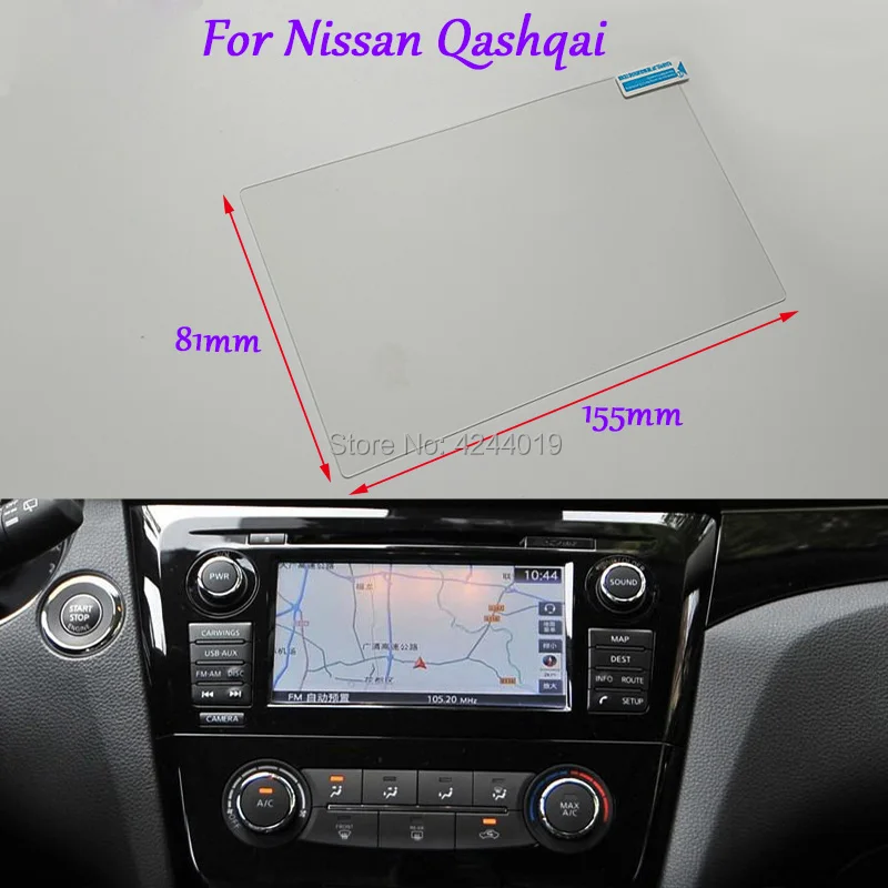 

Tommia Car Styling GPS Navigation Screen Glass Protective Film Sticker DVD Protective Film For Nissan Qashqai Auto Accessories
