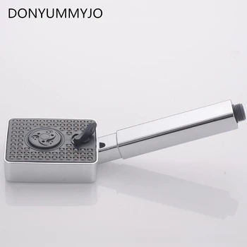 

New High Quality ABS Plated Square Hand Shower Oxygen-containing Ppressurized Water-saving Multi-function Sprayer