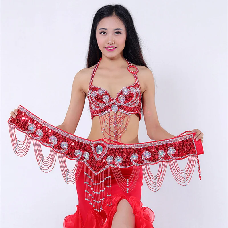 Performance Belly Dancing Costumes Oriental Dance Outfits 3pcs