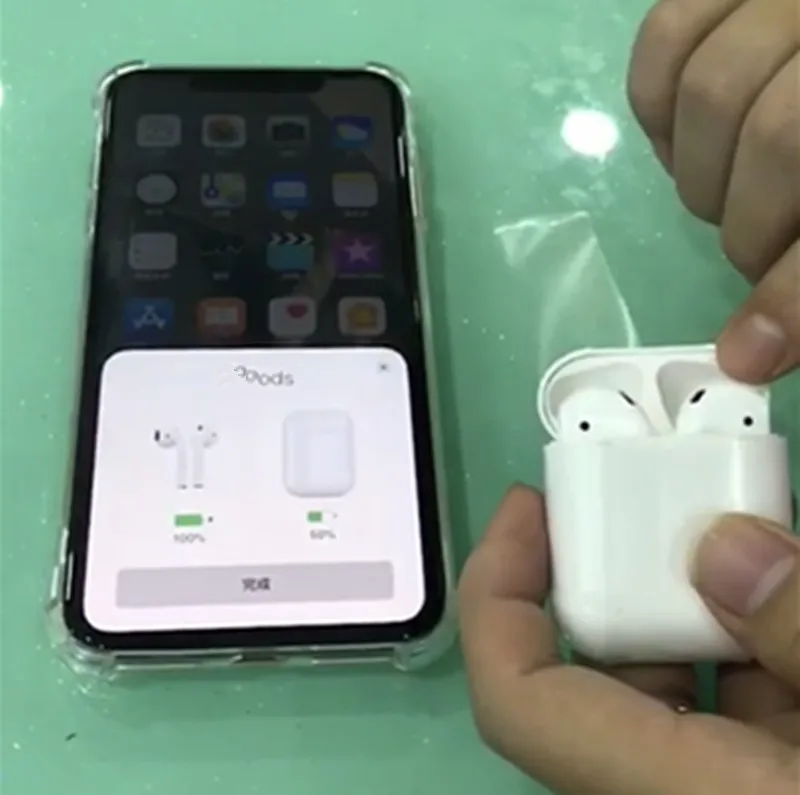 

High Quality 1:1 Ear for Airpods open case pop up Not A pple Wireless Bluetooth headset With Charging Box Headphones For Iphone