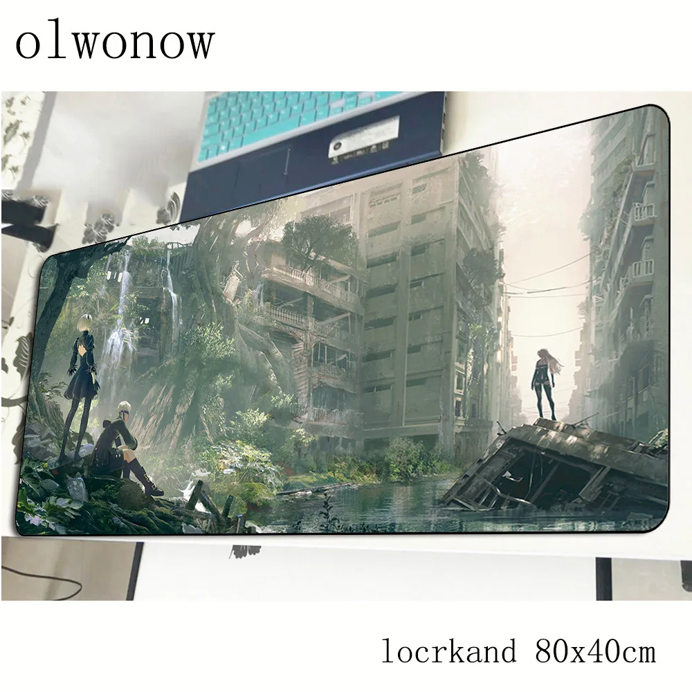  nier automata mouse pad 80x40cm New arrival mousepads best gaming mousepad gamer thick personalized