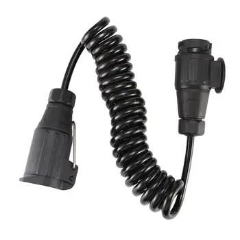 

13 Pin Plug and 13 Pin Socket 300cm Extension Wiring Trailer Plug With Spring Cable Caravan Connectors Waterproof Accessories