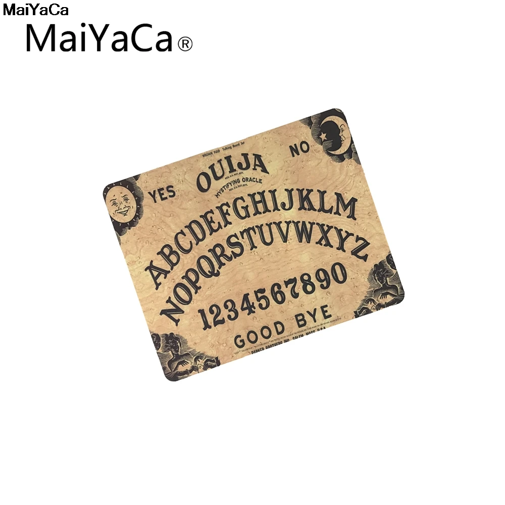 Lock Edge 25X29cm MaiYaCa Лидер продаж Роскошная печать Ouija доска на заказ кожа нескользящий прочный резиновый коврик для мыши для ПК оптическая мышь - Цвет: Lock Edge 25X29cm