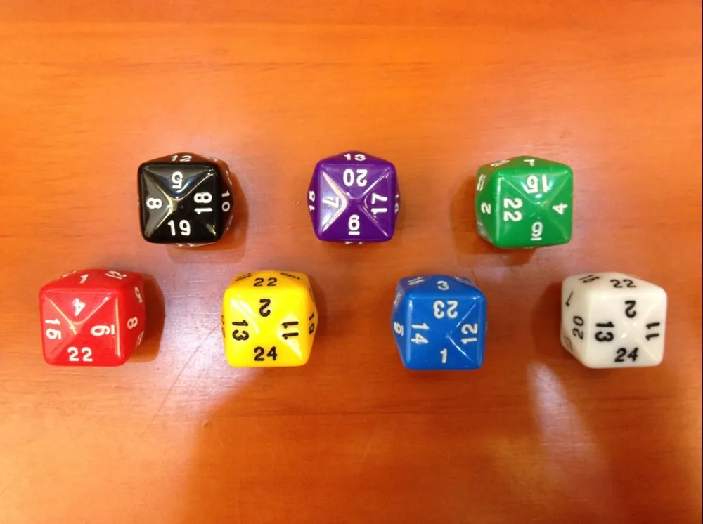 TRPG DND D24 dice 24 twenty four game цифровые игральные кости Детские Обучающие интересы