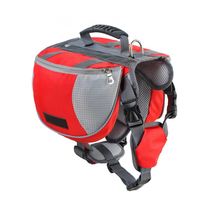 

Dog Saddle Bag Adjustable Strap Breathable Harness for Camping Travel XH8Z