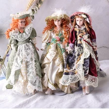 Горячая 30 см фарфоровая кукла Европейский Стиль Виктория стиль Россия керамическая Классическая кукла благородная высокое качество подарок для девочки домашний декор