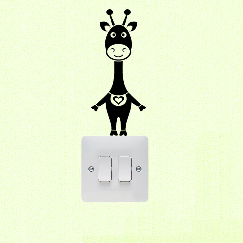 WANGZHIMING Removable Vinyl Decal Wall Sticker Funny Cartoon Girl Cow Kids Room Decor 3SS0158 | Дом и сад