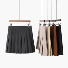 Новые мини юбки для женщин плиссированные юбки Харадзюку Высокая талия женские офисные мини юбка Женский#3013
