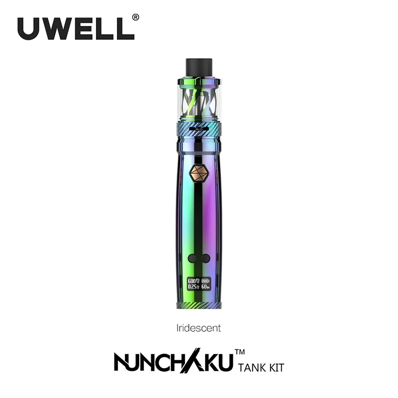 Cena UWELL NUNCHAKU Kit 5 80W 2 ml 5 ml atomizer zbiornika 18650 baterii lub USB Charge zestaw do papierosów elektronicznych