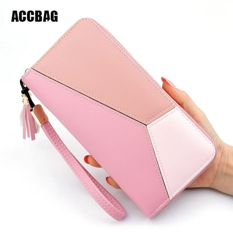 

Brand Leather Women Clutch Wallet Long Zipper Wallets Large Capacity Card Holder Ladies Purse Money Bag Designer Female Purse