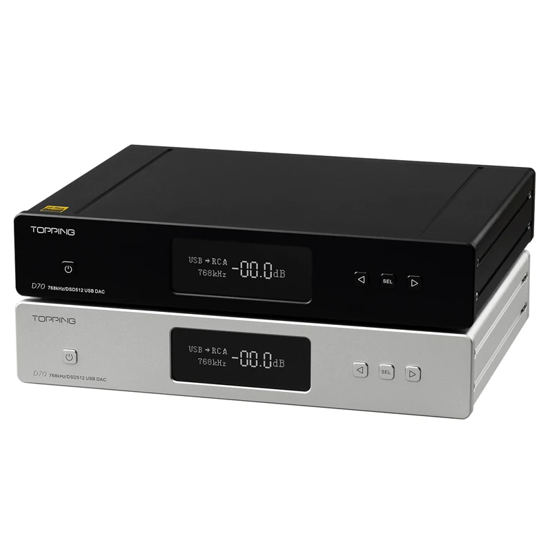 Topping D70 двойной AK4497 DAC Native DSD512 PCM 32bit768kHz XMOS XU208 декодер с высоким разрешением и
