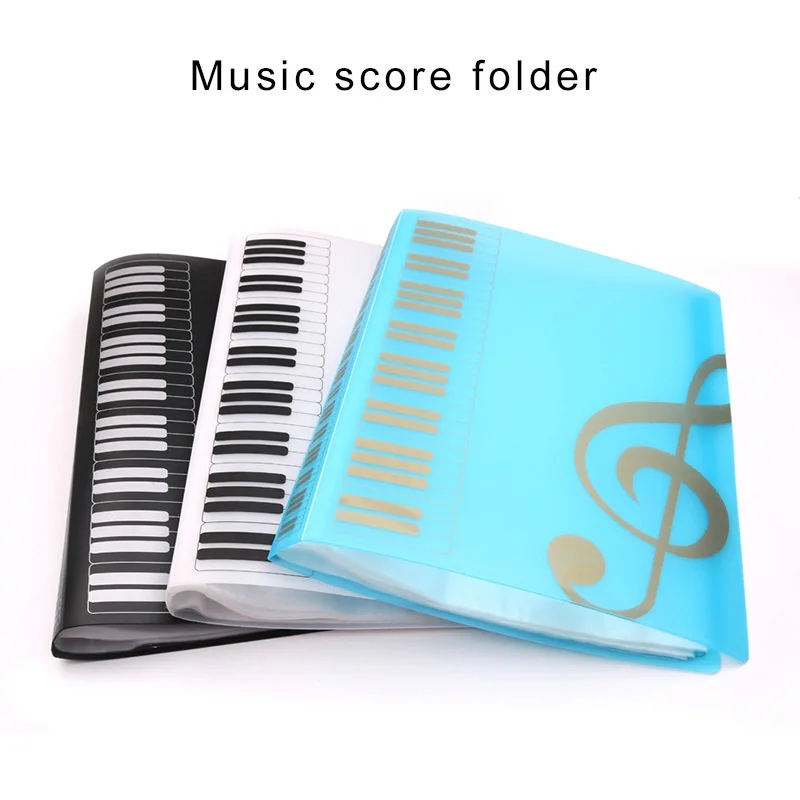 

Music Sheet File Documents Paper Folder Holder Plastic A4 Size 40 Pockets FG66