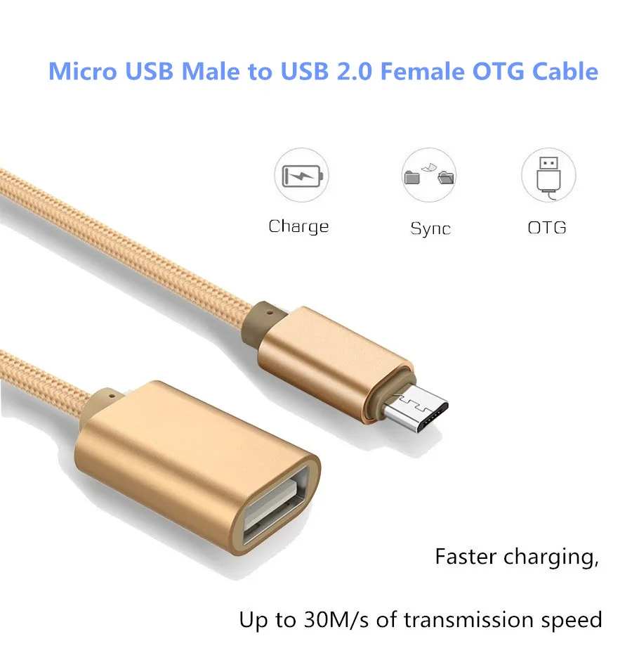 Micro USB OTG кабель адаптер для HUAWEI Honer 6/6 Plus/7/8/9/9i/X1/X2/4C/4X/5/5X/6X штекер 2 0 Женский