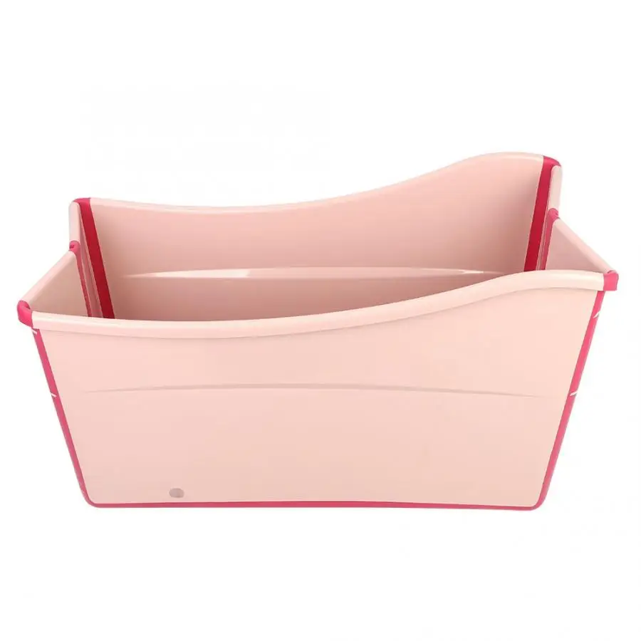 

Children's Bath Bucket Foldable Tub Adult Bath Barrel Double Bath Tub Big Folding Plastic with Cushion Water Plug