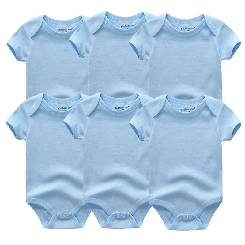 Боди для новорожденных, 6 шт./партия, одежда для малышей с короткими рукавами, комбинезон для малышей 3, 6, 9, 12 месяцев, хлопок, детская одежда, Infan Roupas de Bebe - Цвет: BDS6002
