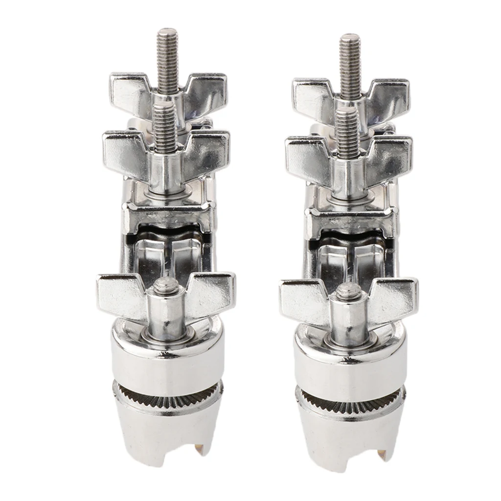 US $23.13 2Pcs Heavy Duty Drum Clamp Extension Clamps Mount Holder for Percussion Instruments Parts Accessory