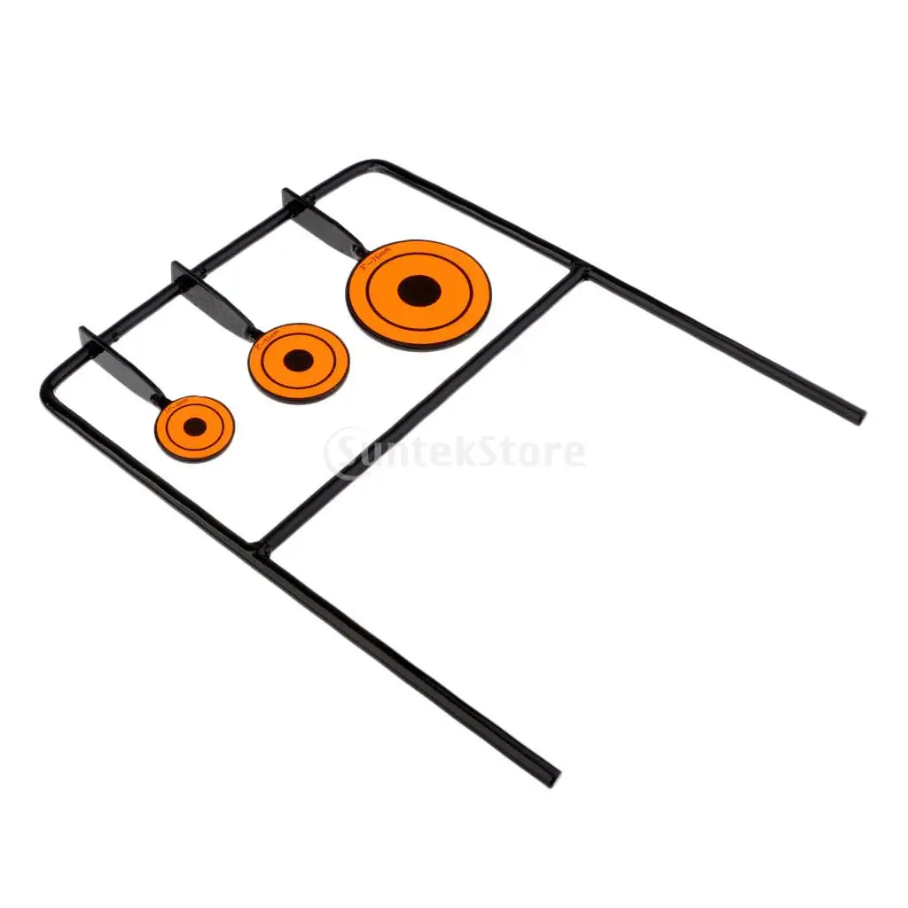 Self Resetting Spinner Target Shooting Practice 3 Sizes Steel Plates Targets Set