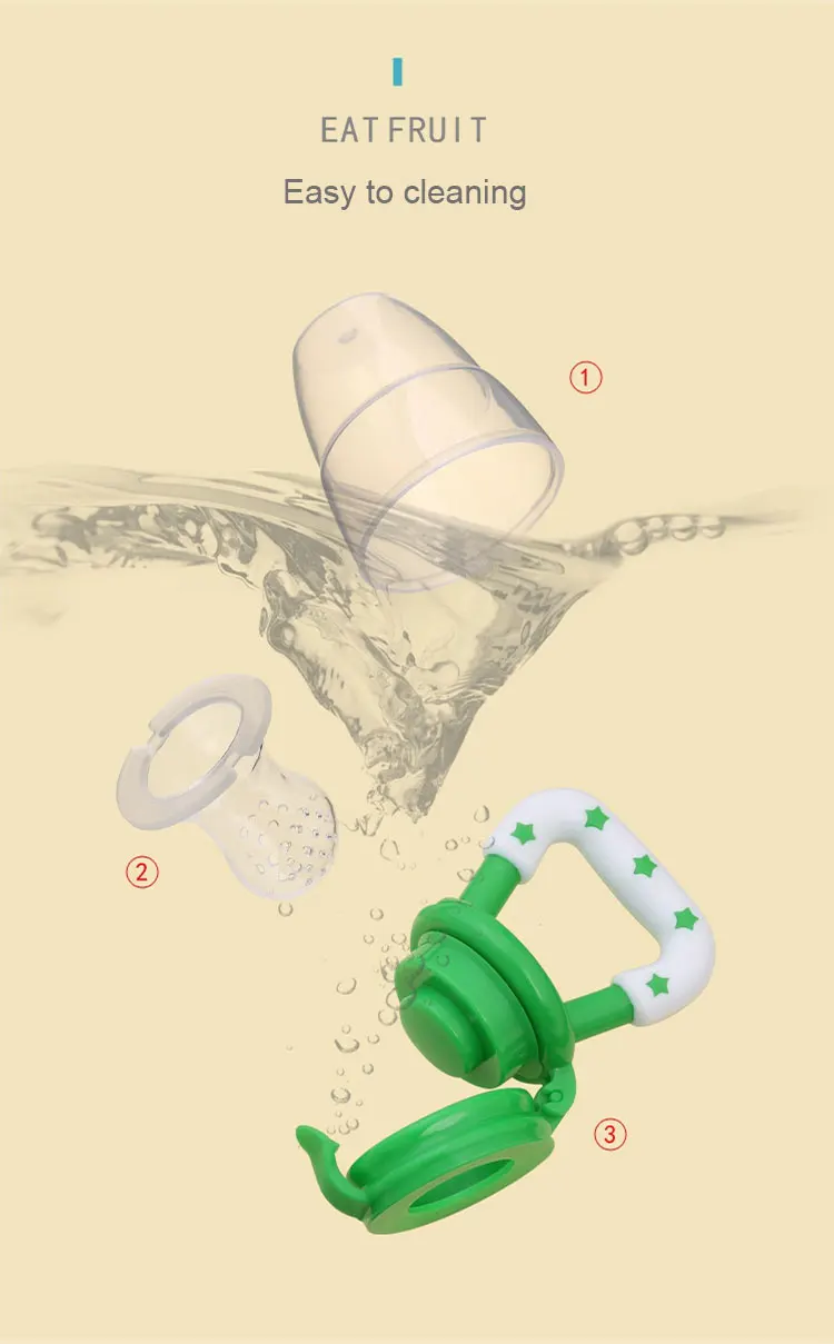 Infant Food Nipple Feeder Silicone Pacifier Fruits Mills Infant Learn Food Feeding Supplies Soother Nipples Pacifier Tool