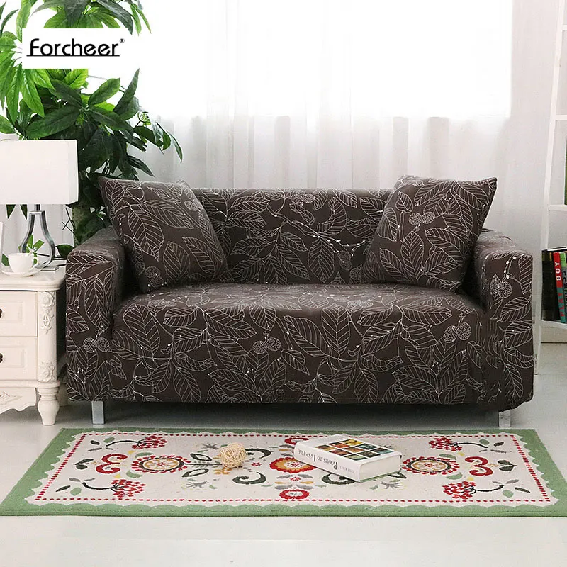 Эластичный чехол на диван с цветочным принтом, плотно обмотка, все включено, угловой чехол на диван из стрейч-материала seater44 - Цвет: Color 3