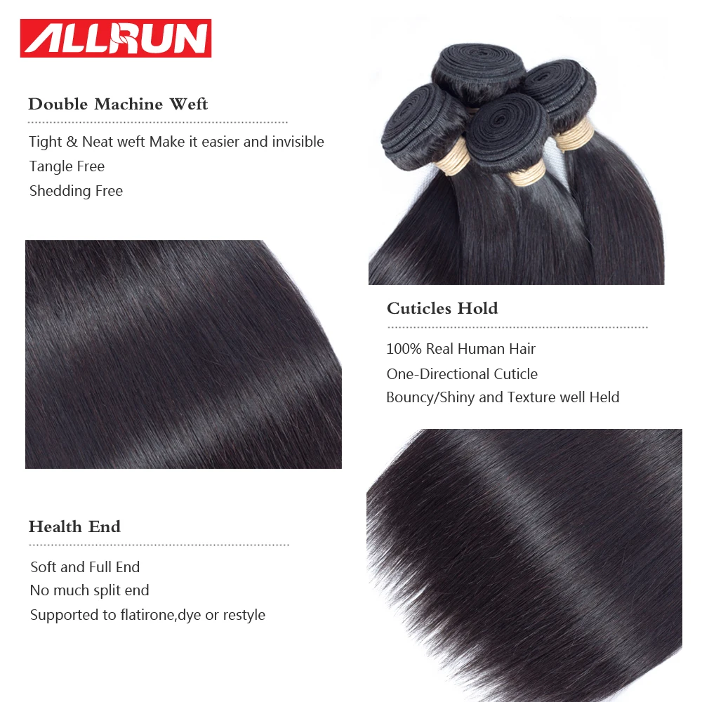 Allrun Brazilian Hair Weave Bundles With Frontal Straight Hair Bundles With Closure Human Hair Bundles With Frontal Non Remy Allrun Brazilian Hair Weave Bundles With Frontal Straight Hair Bundles With Closure Human Hair Bundles With Frontal Non Remy