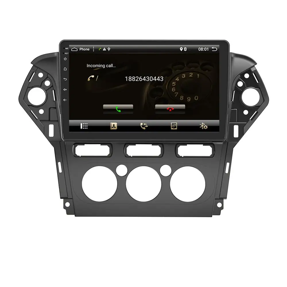STAPON 9 дюймов для Ford Mondeo 2011-13 ручной кондиционер Android 8,1 2GBRAM Восьмиядерный автомобильный DVD MP5 мультимедийный плеер с RDS
