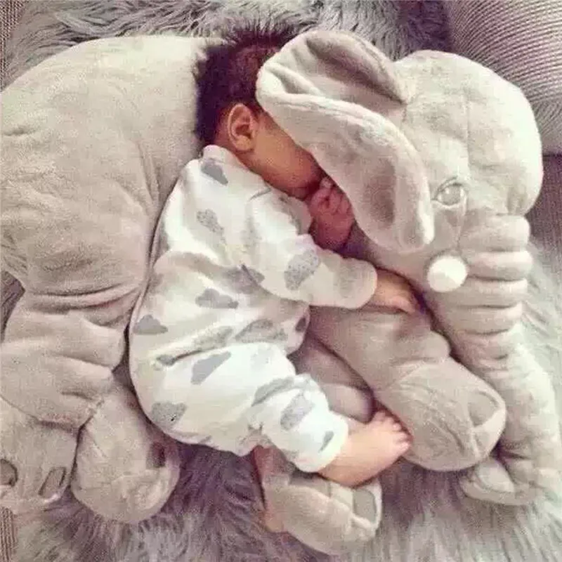 40*33 см детские мягкие плюшевые Elephant Sleep Подушка спокойствие игрушки куклы сон кровать поясничного подушки сиденья дети Портативный