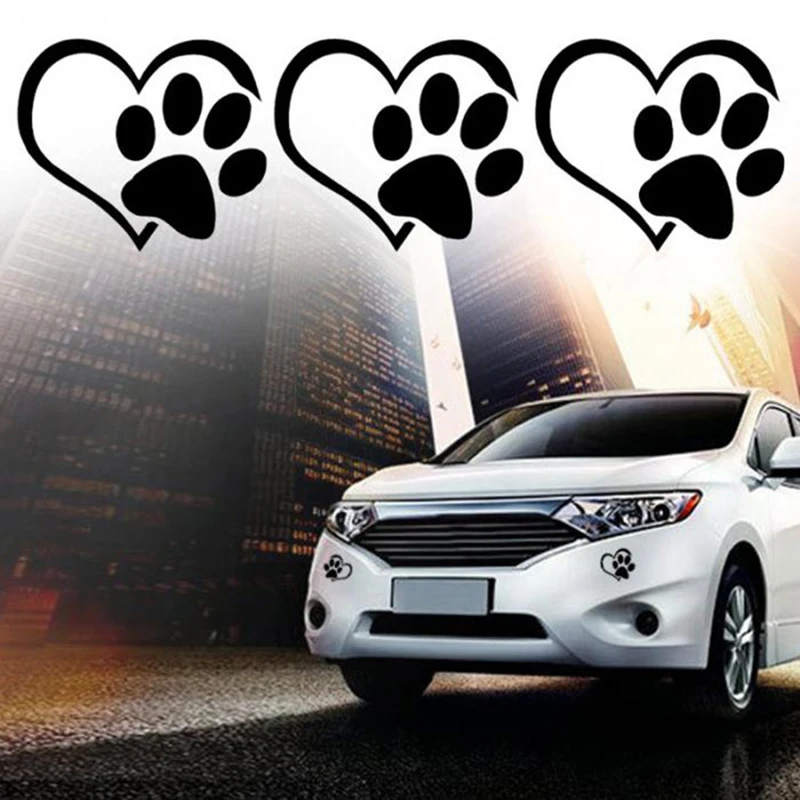 

Auto PAW Puppy Love Design car Window Sticker Waterproof vehicle car styling car-covers personality auto accessories