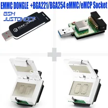EMMC Dongle Come With BGA221/BGA254 eMMC/eMCP Socket+ 2 in 1 eMMC/eMCP Socket+ USB3.0 SuperSpeed uSD/eMMC Reader UFI Box