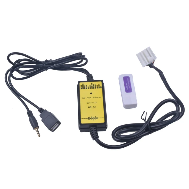 Car Adapter MP3 Audio Interfejs USB SD AUX Kabel Do
