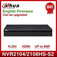 Сетевой видеорегистратор Dahua NVR2104HS-S2 NVR2108HS-S2 4/8CH компактный 1U Lite H.265 Сетевой Видео Регистраторы Full HD 1080P с 1SATA 2USB Интерфейс