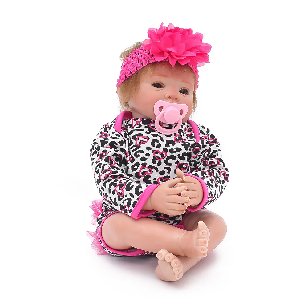 Bebes reborn doll toys 19 "46 см Силиконовые reborn baby тканевые куклы пупсик настоящая живая кукла подарок bonucas возрождённая