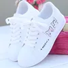 Women Pu leather Lace up White Casual Shoes Women's Shoes Shoes