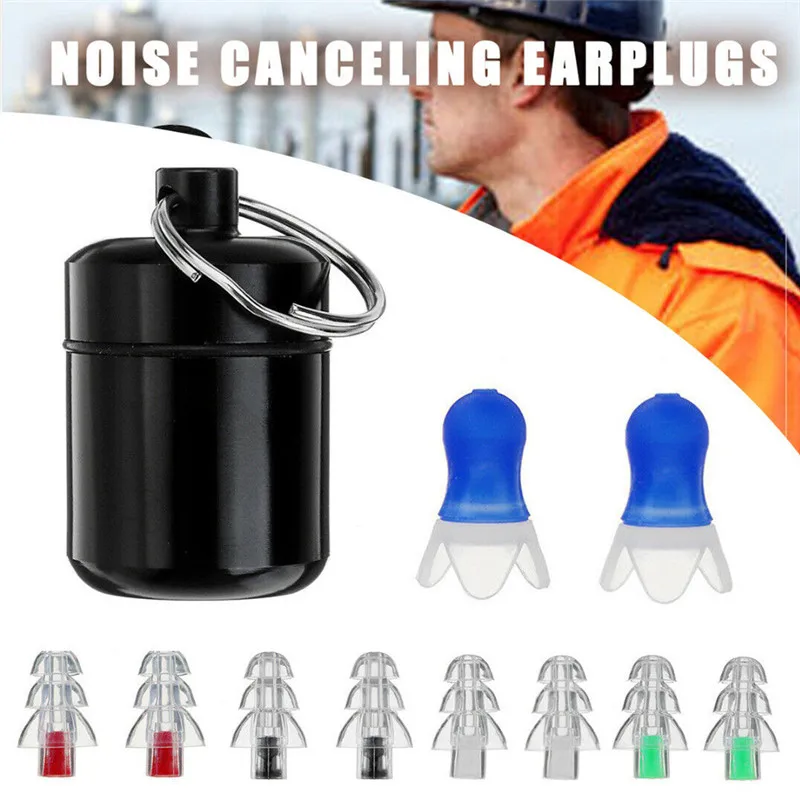 

1 Pair Soft Silicone Ear Plug Noise Reduction Foam Earplug for Anti-Interferen Noise Insulation Prevention Earplugs for Sleep