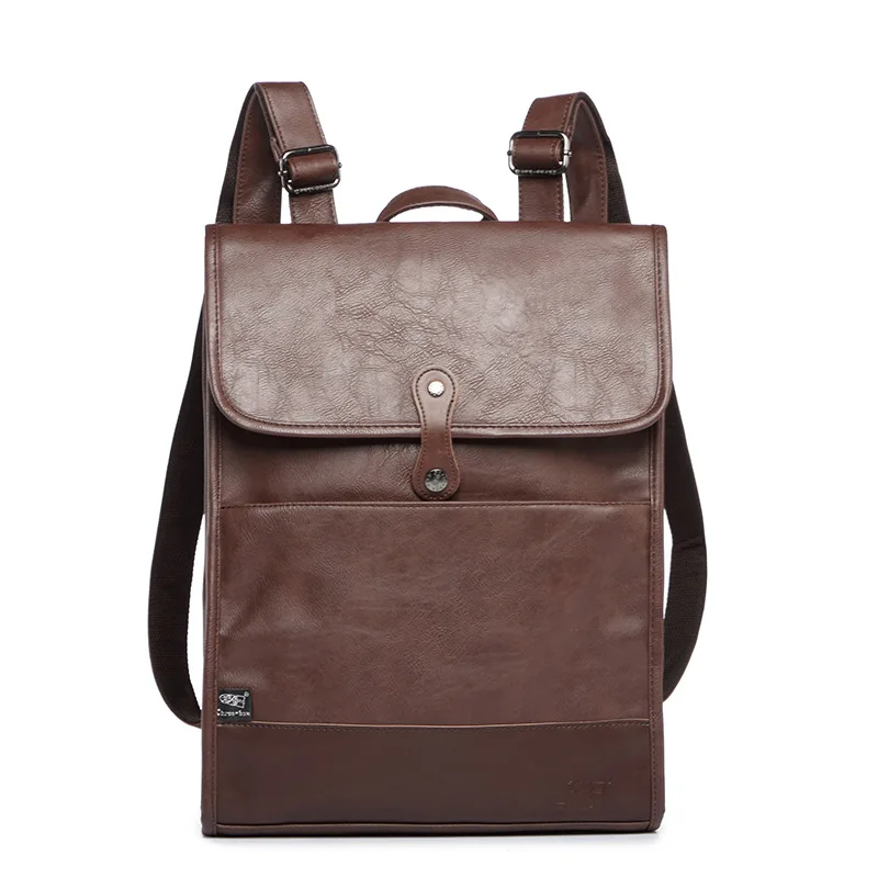 Three-box Leather Men Backpack Fashion Large Capacity Travel Bags High Quality Rucksacks Business Man's Laptop Bags Mochila