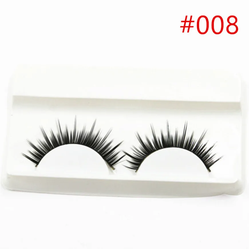 2018 NEW 1 PCS Sell 3D False Eyelashes Korea Natural Nude Makeup Long False Eyelash Handmake Eye Lashes Makeup Kit Gift #D008