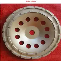 送料無料のホット焼結 230 ミリメートル * 22 ミリメートル * 5 ミリメートル複列ダイヤモンドカップ砥石グッド研削大理石/御影石/コンクリート