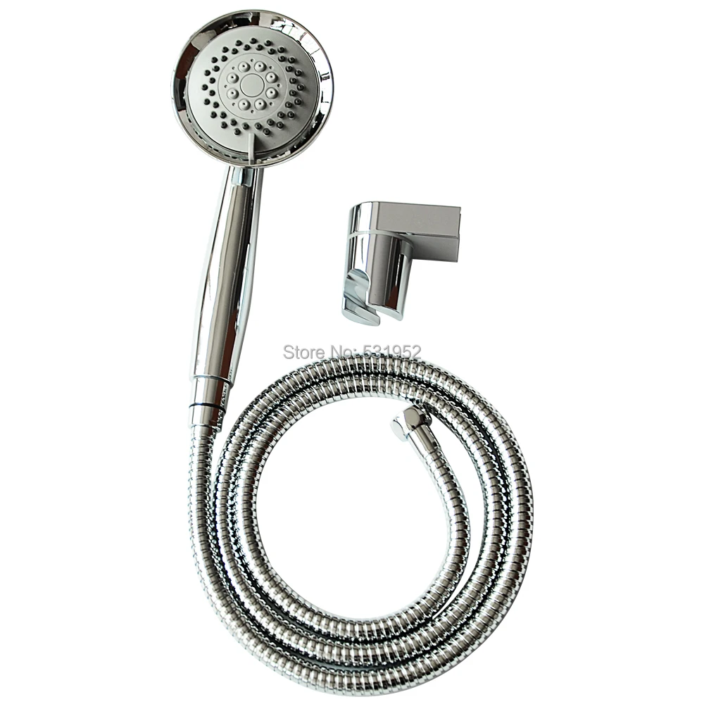 

3 Function Massage High Quality Chrome Finish Telephone Hand Held Shower With 1.5m StainlessSteel Shower and Shower Holder