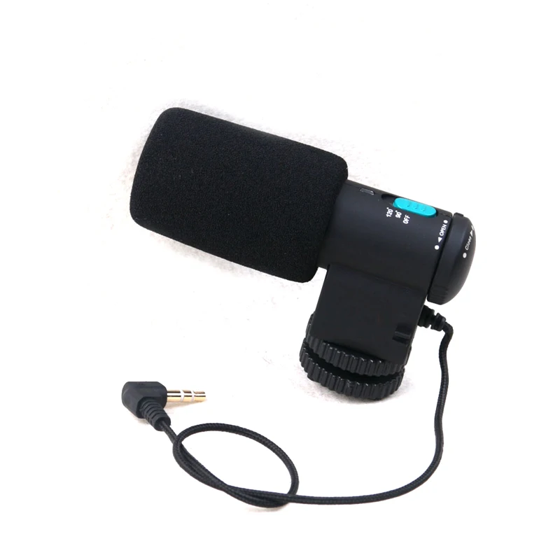 Mini Directional Stereo Shotgun MIC Sensitive Microphone For DSLR