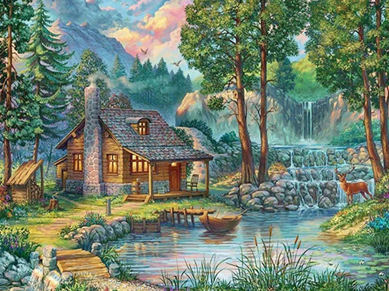 CANX3022800风景小屋60X45